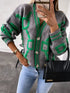 'Kalina' Lettered Oversized Cardigan - Celes Fashion